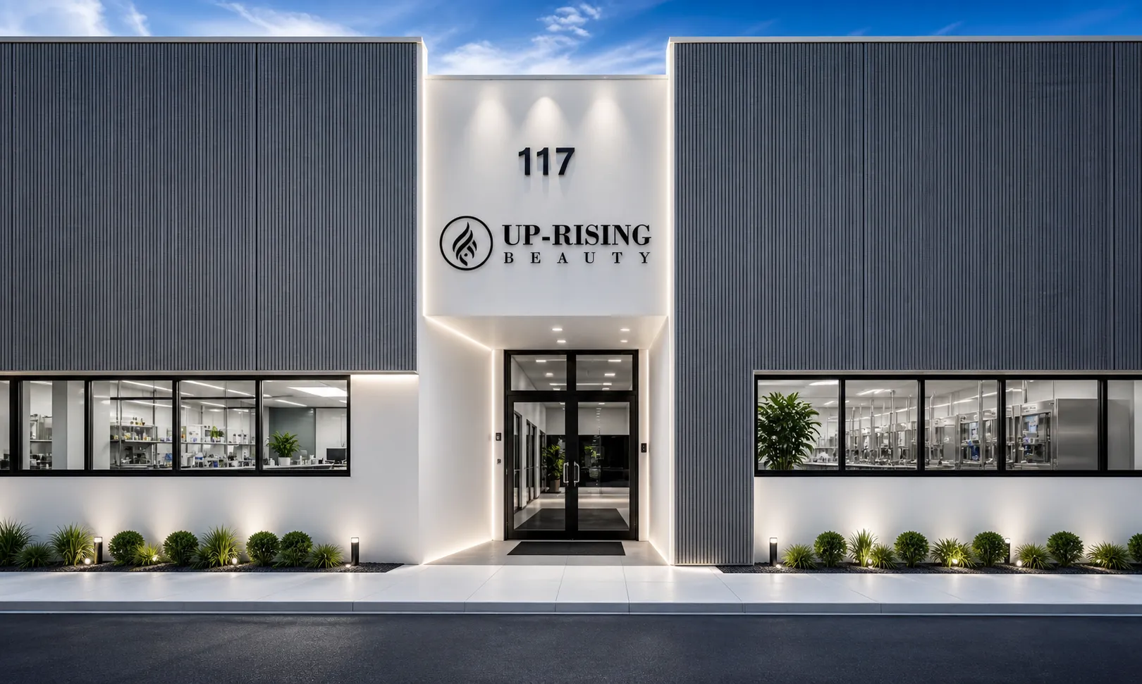 UpRising Beauty New Jersey headquarters and production floor